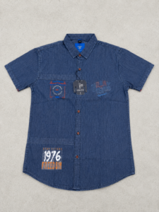 UrbanKids Denim Edge Statement Shirt