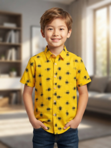 UrbanKids Sunburst Pixel Statement Shirt