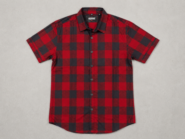 UrbanKids Crimson Classic Plaid Shirt