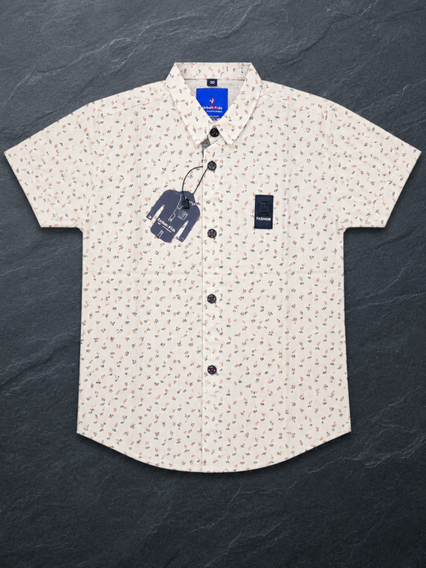 UrbanKids Ivory Breeze Printed Shirt