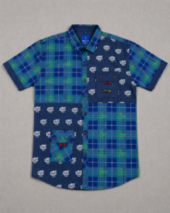 UrbanKids Fusion Plaid Patchwork Shirt