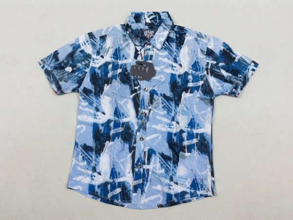 UrbanKids Ocean Canvas Printed Shirt