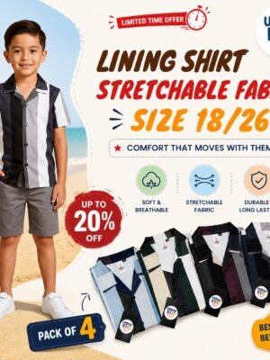 UrbanKids Boys Stripe Lining Shirt